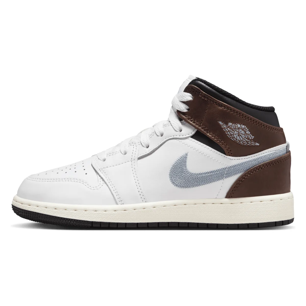 Air Jordan 1 Mid SE GS "Brown Blue Grey"