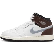 Air Jordan 1 Mid SE GS "Brown Blue Grey"