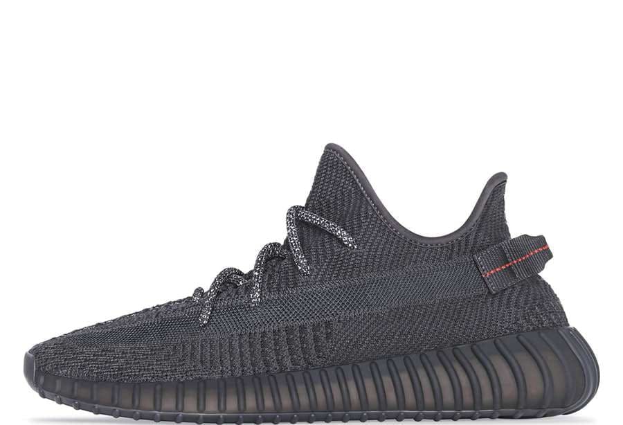 Adidas Yeezy Boost 350 V2 Black Non Reflective Sneaker Squad
