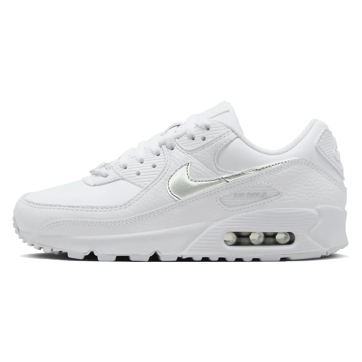 Nike Air Max 90 Wmns "White Metallic Silver"