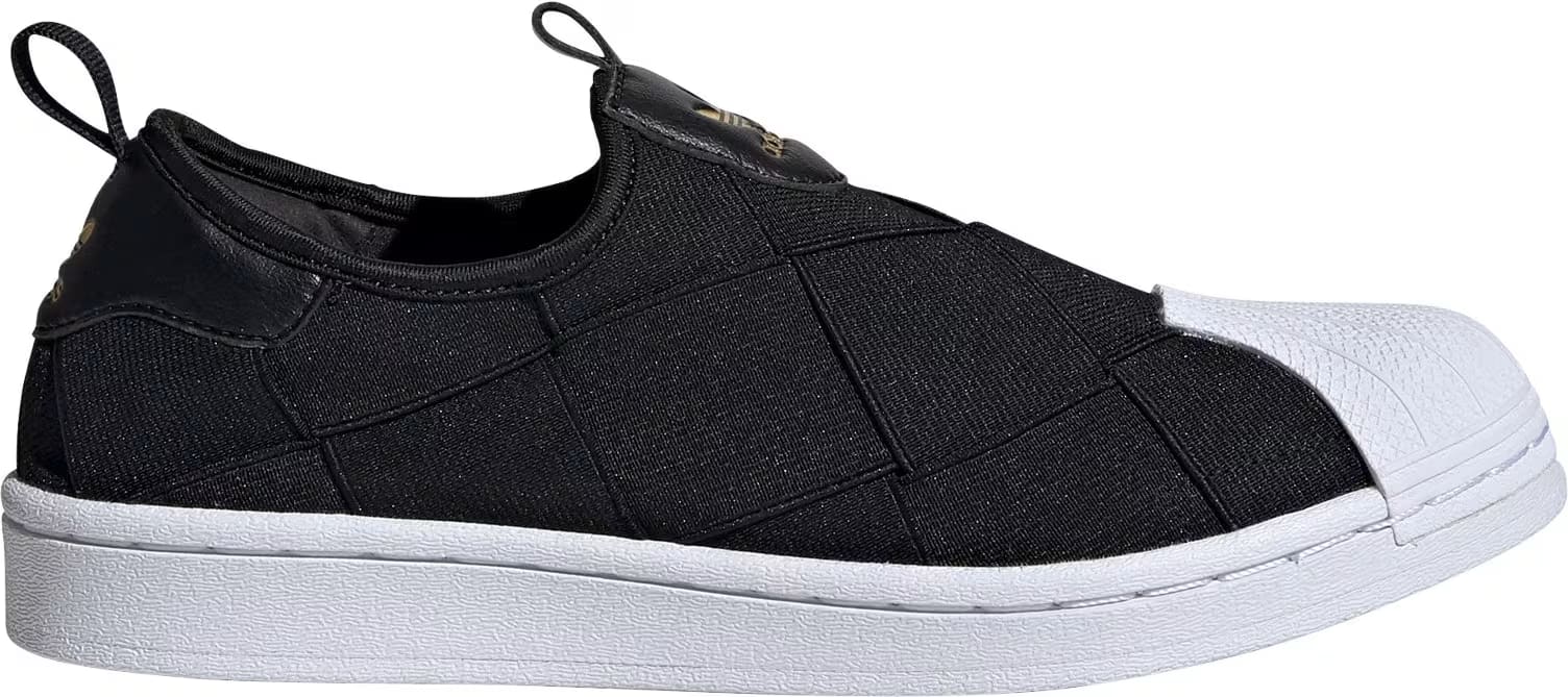 adidas Superstar Slip-On Core Black Cloud White Pink (W)