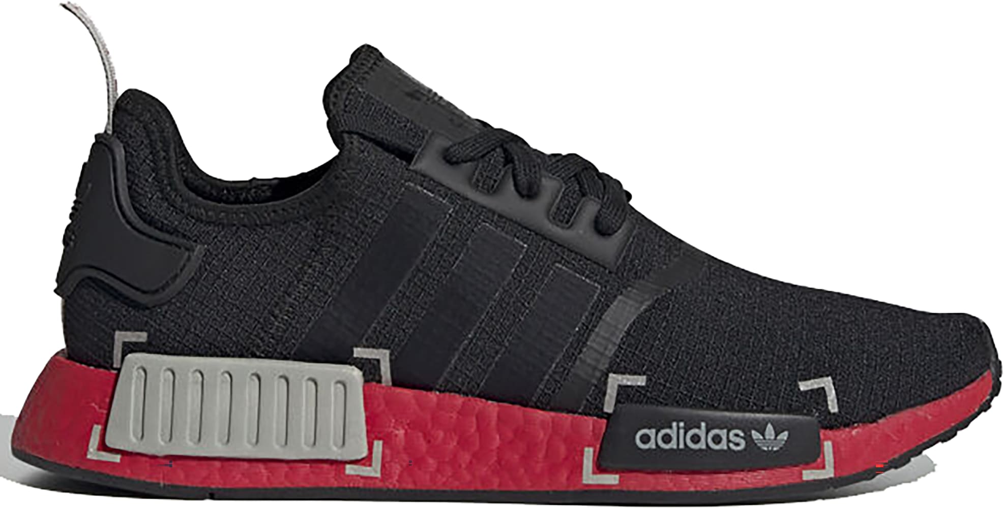 adidas NMD R1 Black Grey Scarlet
