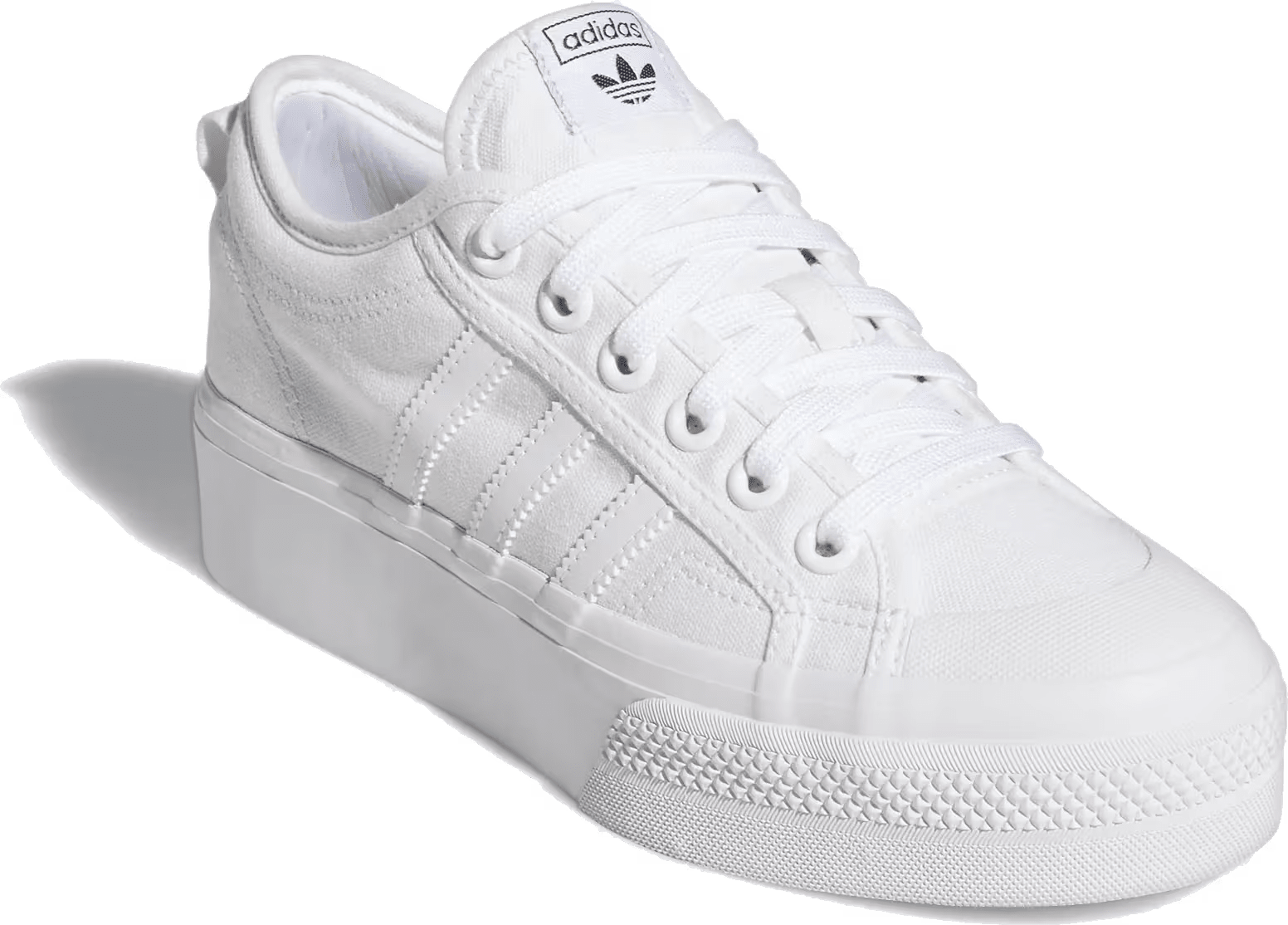 adidas Nizza Platform Triple White (Women's)