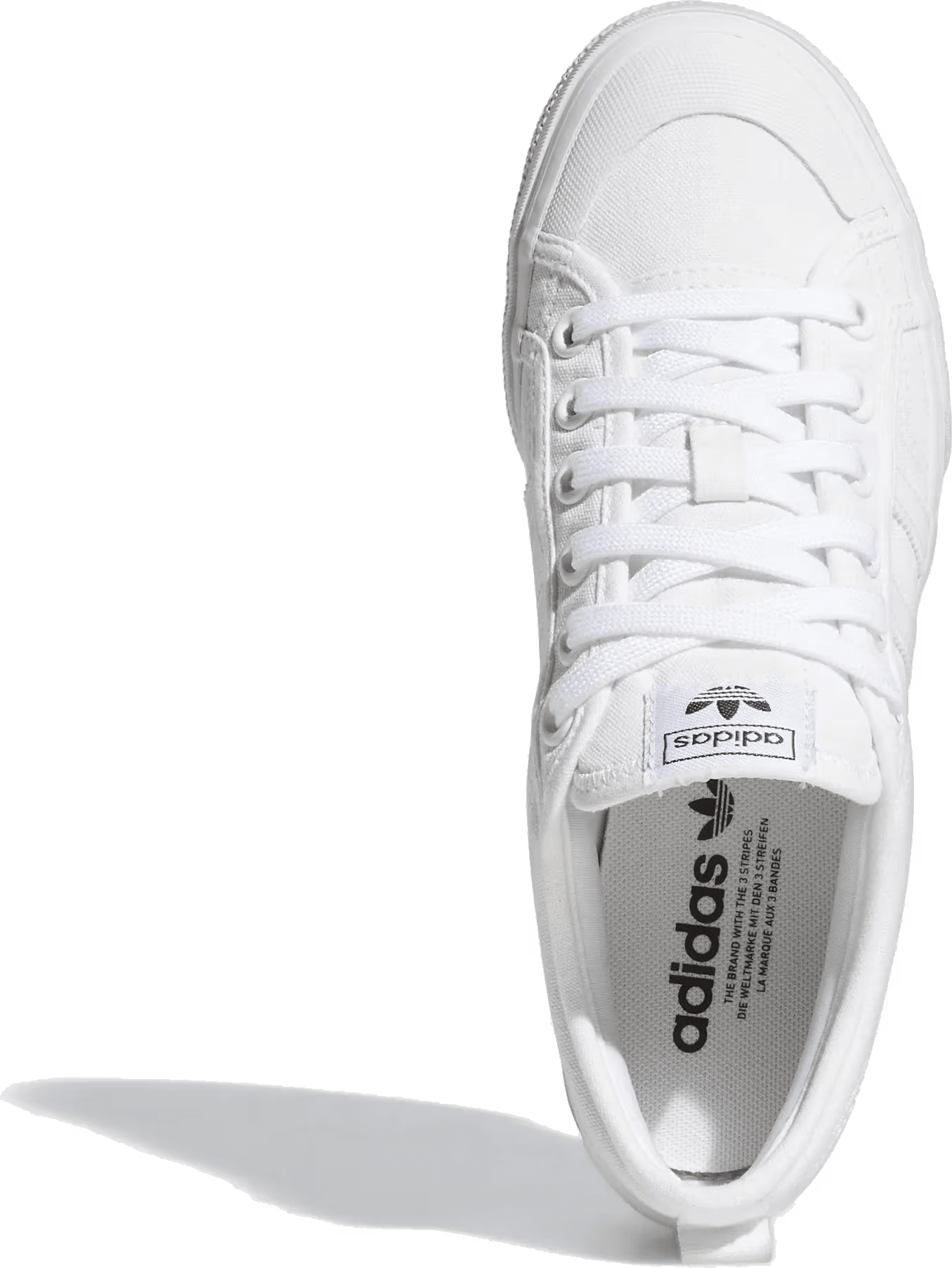 adidas Nizza Platform Triple White (Women's)