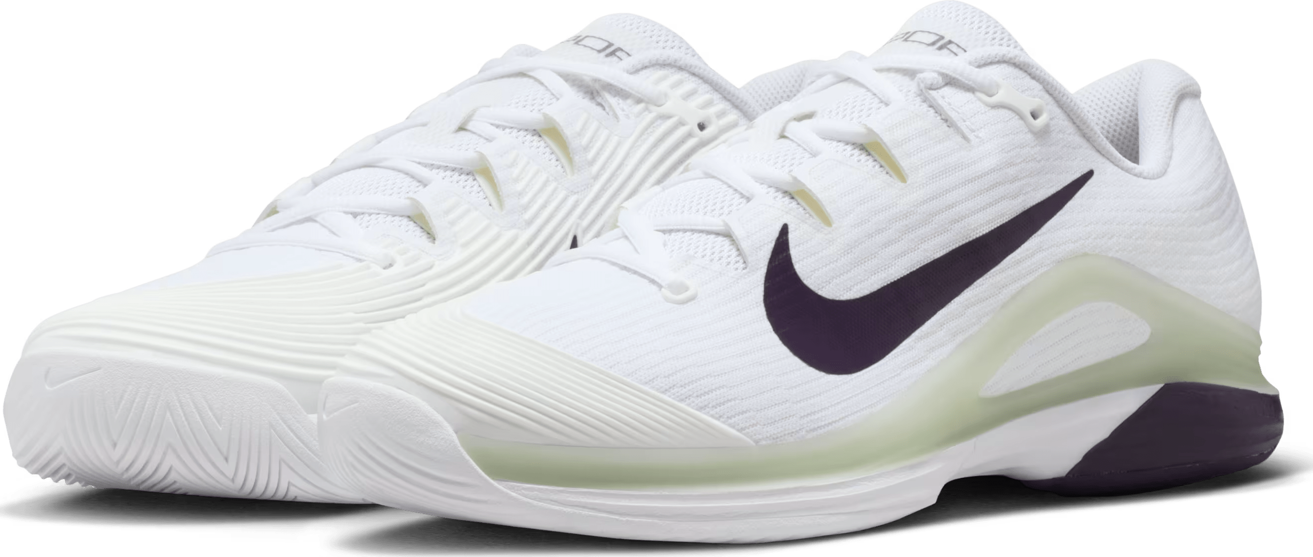 Nike Court Air Zoom Vapor 12 HC White Volt Dark Raisin