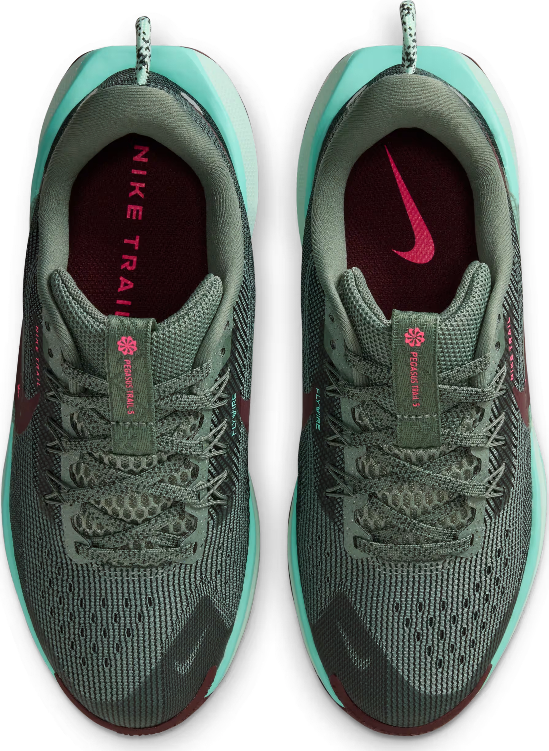 Nike React Pegasus Trail 5 Clay Green Seaweed Mint Foam (GS)