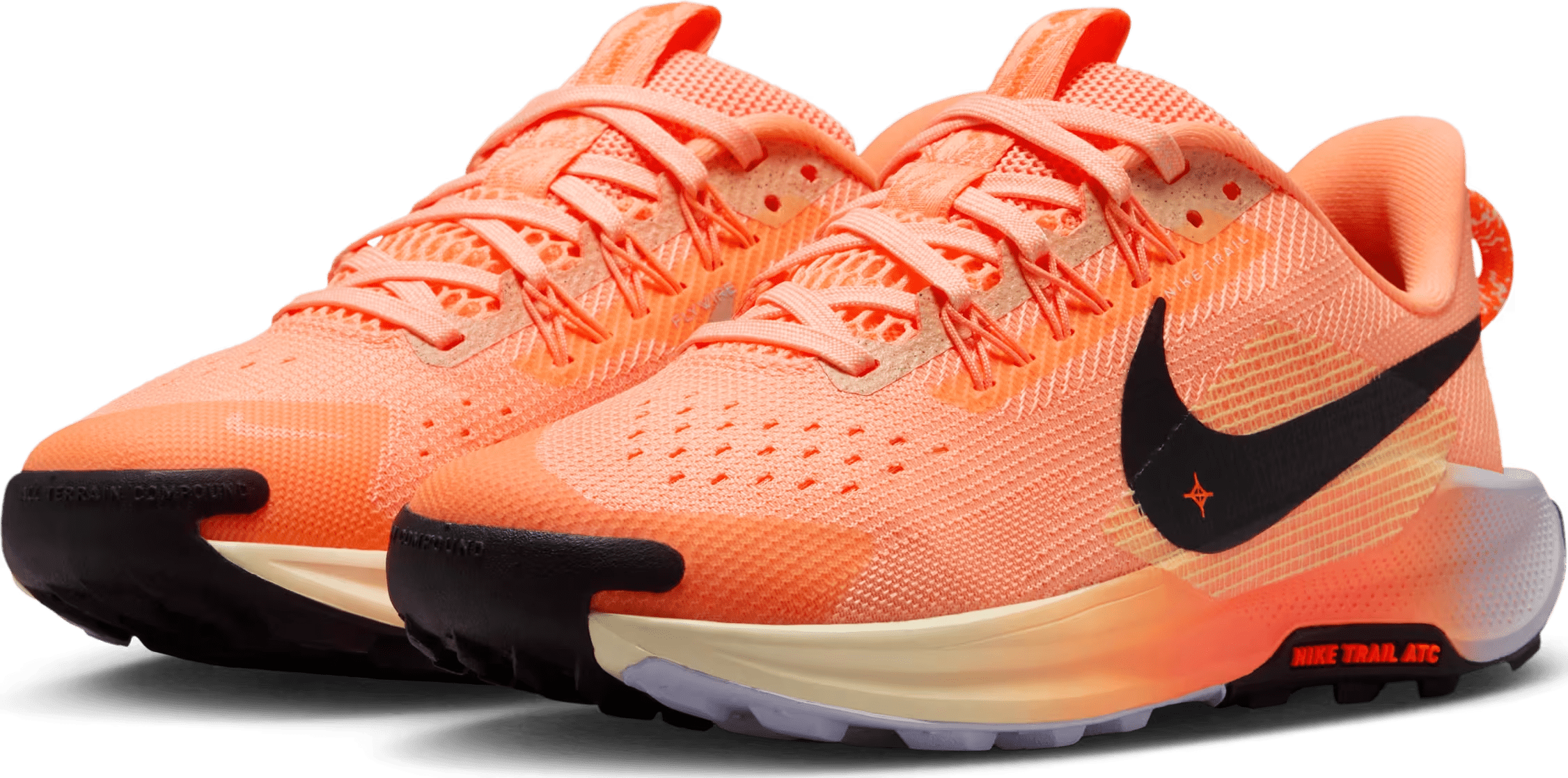 Nike React Pegasus Trail 5 Orange Pulse Ghost Black (GS)