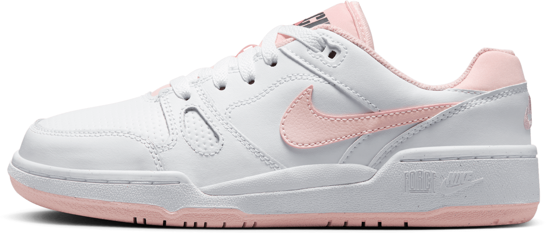 Nike Full Force Low White Bright Mango Black Echo Pink (GS)