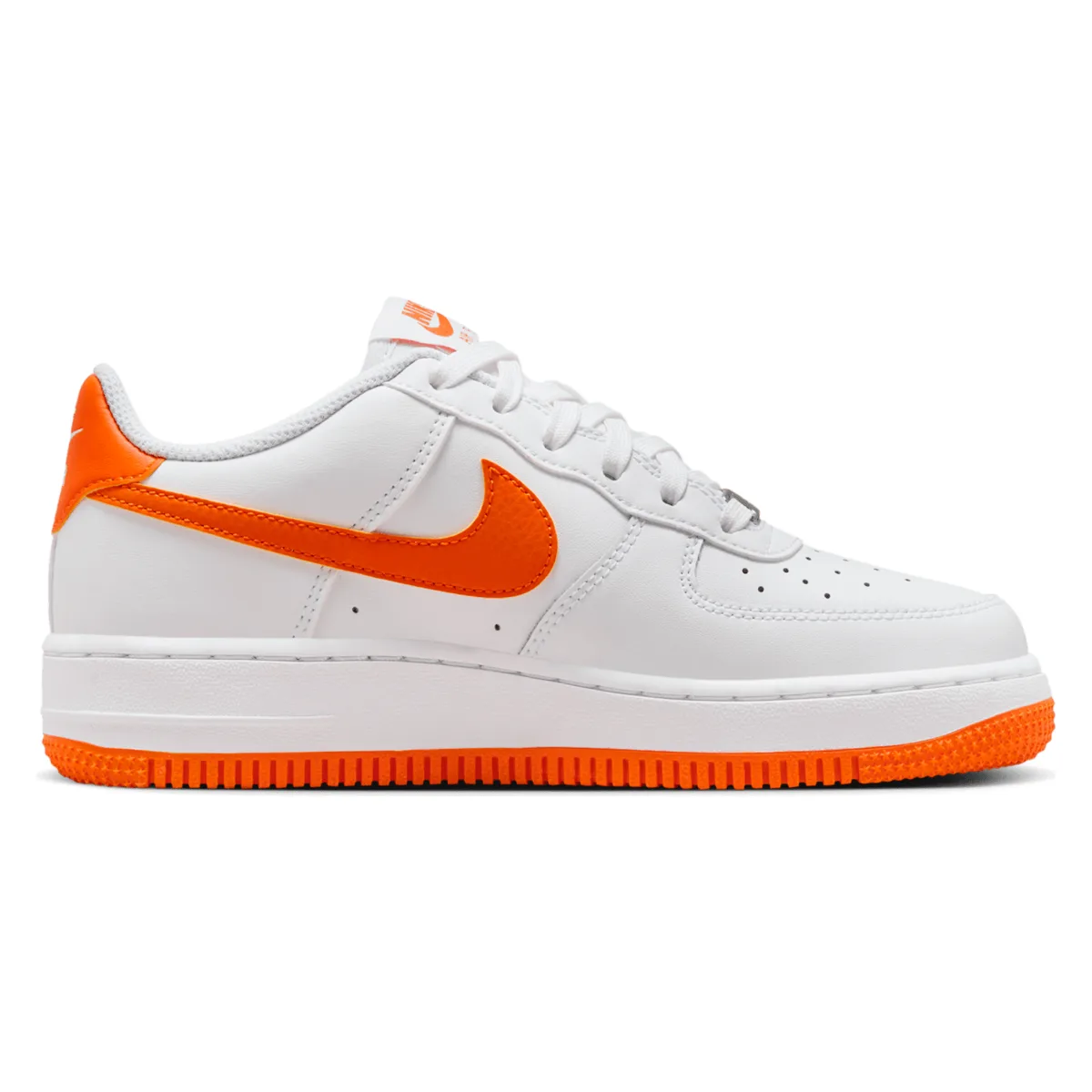 Nike Air Force 1 Low White Safety Orange (GS)