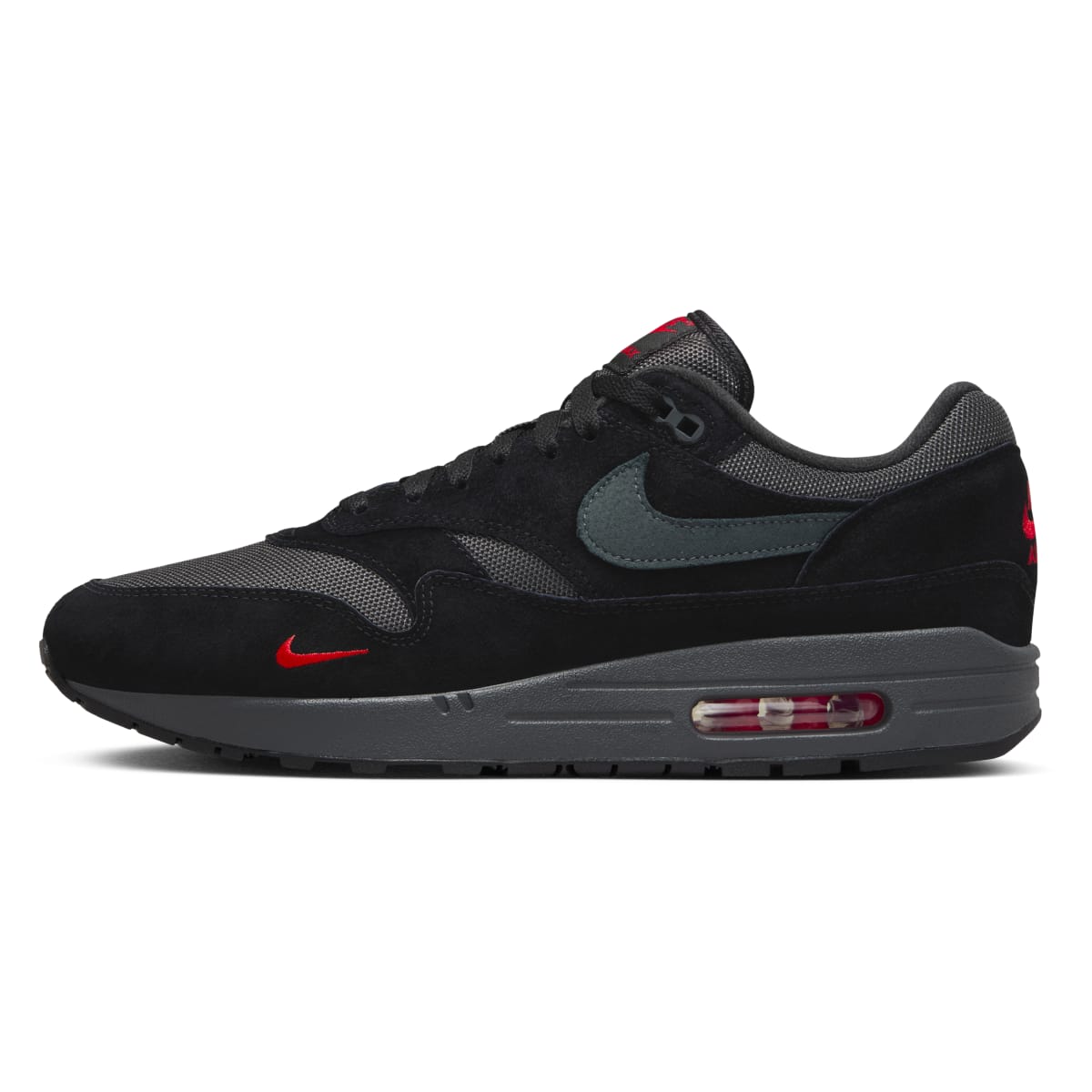 Nike air max 1 zwart dames sales