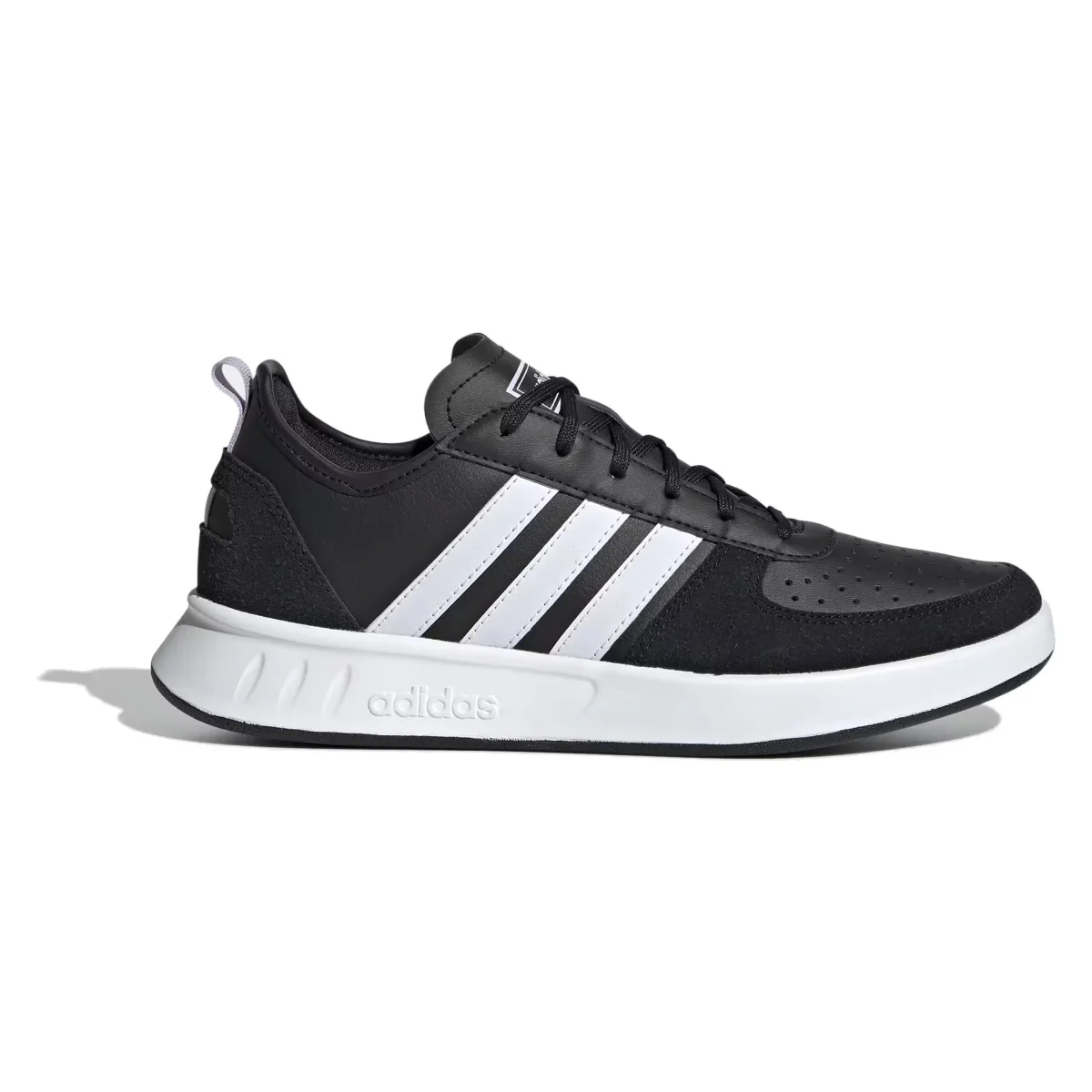 adidas Court 80s Core Black Cloud White Purple Tint (Women's)