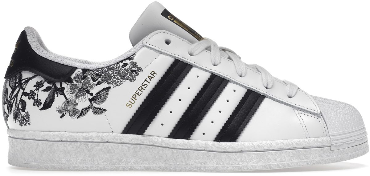 Superstar 1 core black floral print w Clearance