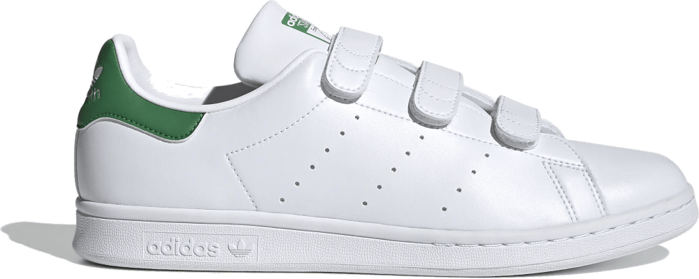 Adidas stan smith green velcro sales