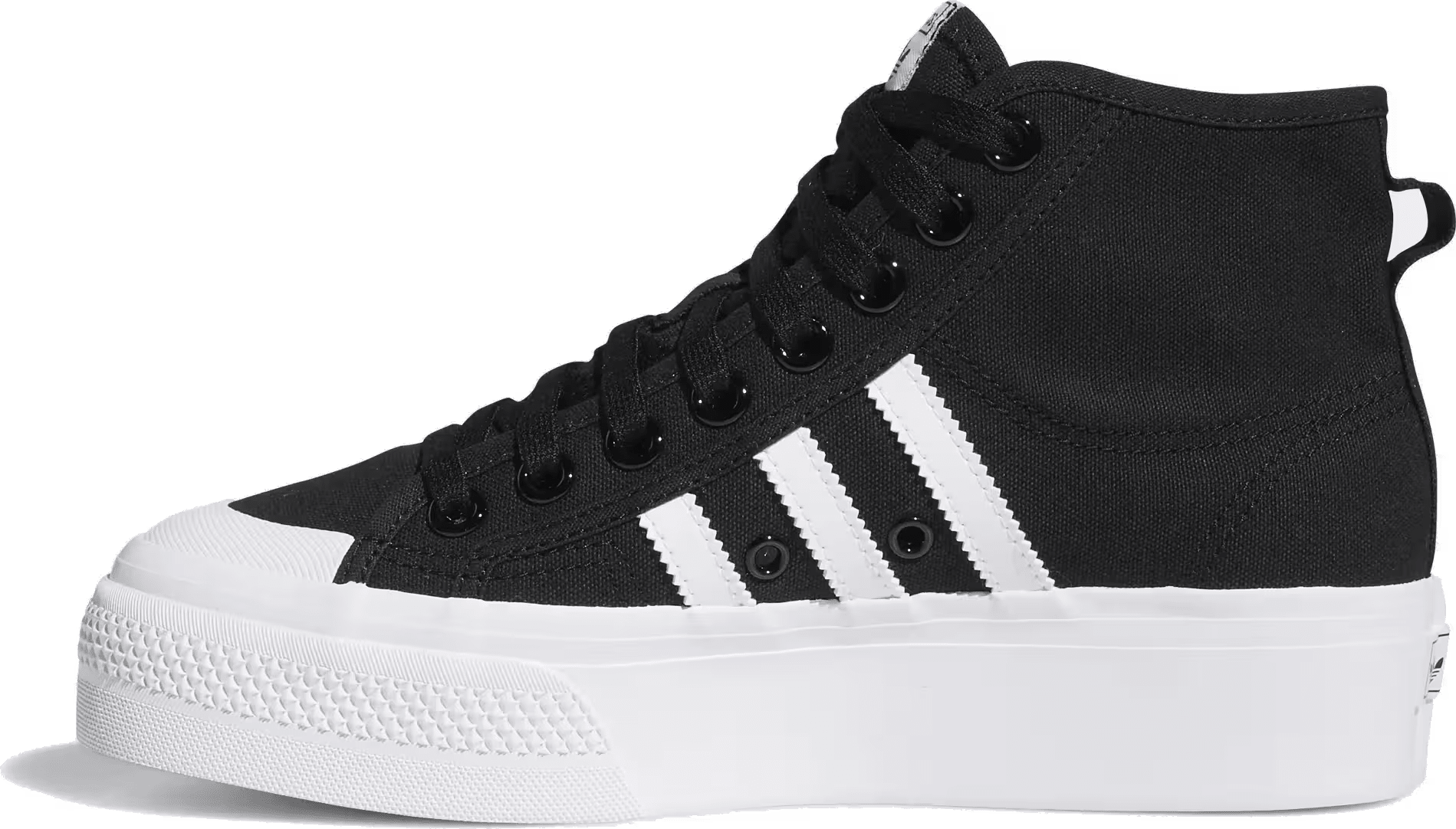 adidas Nizza Platform Mid Core Black White (Women's)