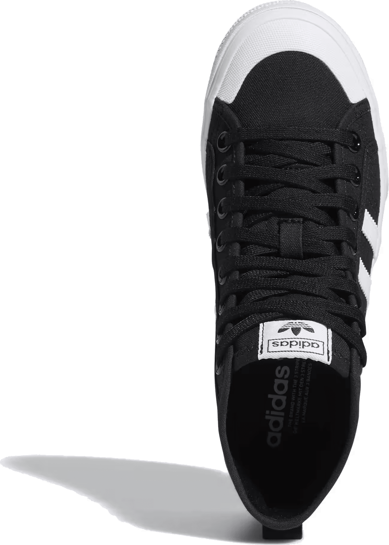 adidas Nizza Platform Mid Core Black White (Women's)