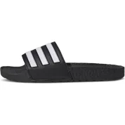 adidas Adilette Boost Slides Black White Stripes