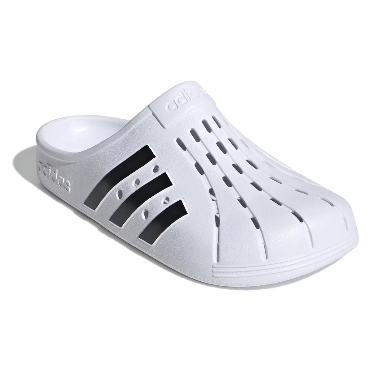 adidas Adilette Clog White Black