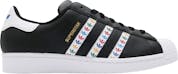 adidas Superstar Black Multi-Color Trefoil Stripes