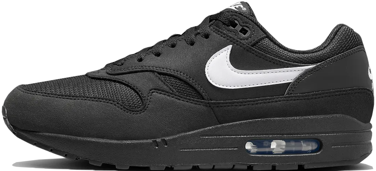 Black nike deals air max 1