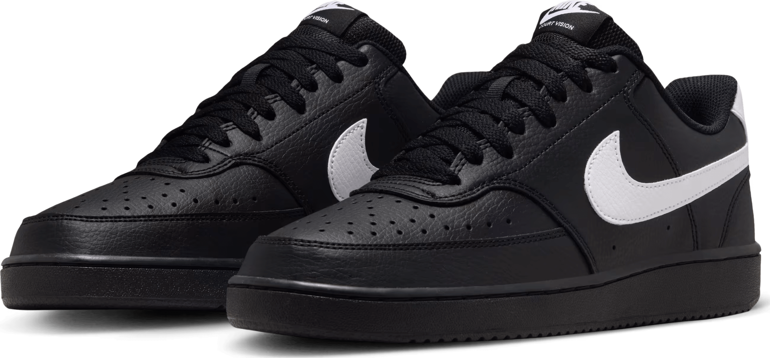 Nike Court Vision Low Black Black White