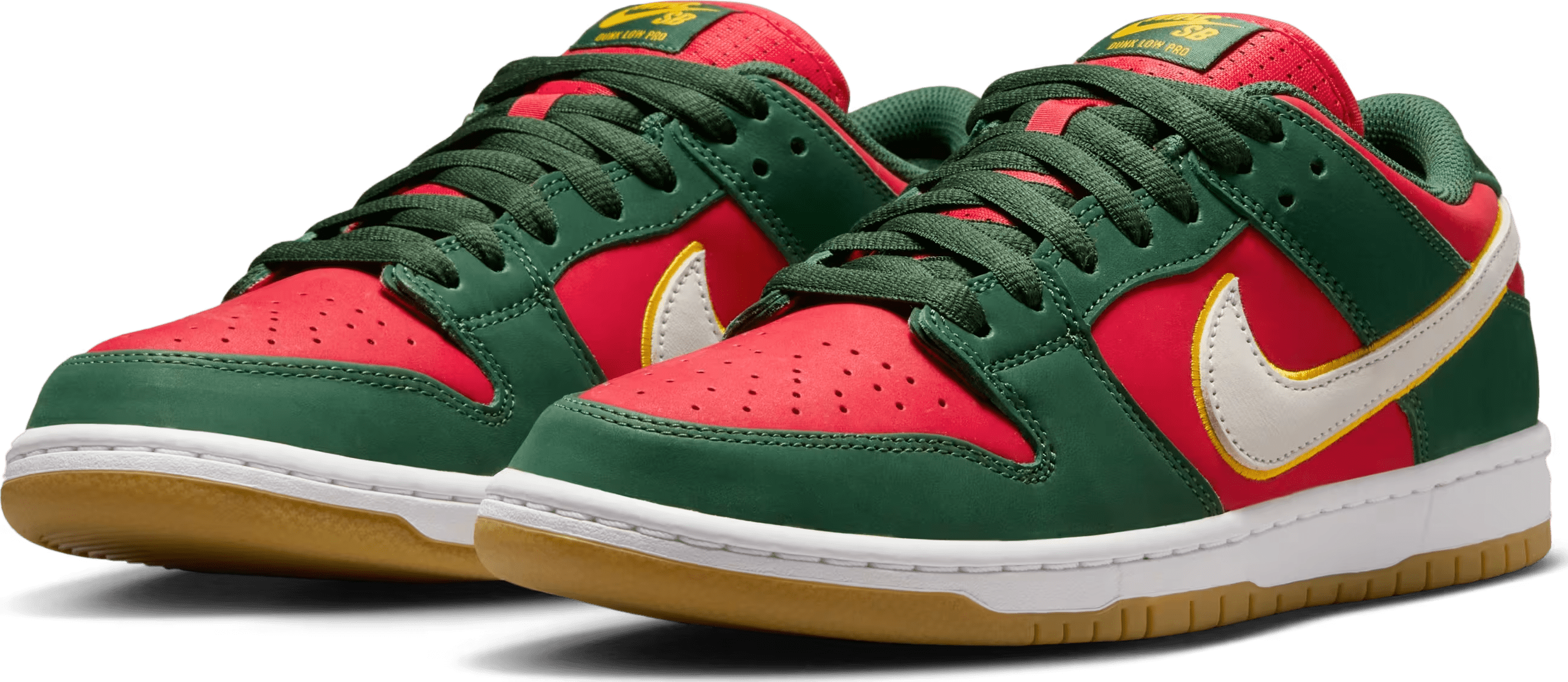 Nike SB Dunk Low Pro "Fir and Fire Red"