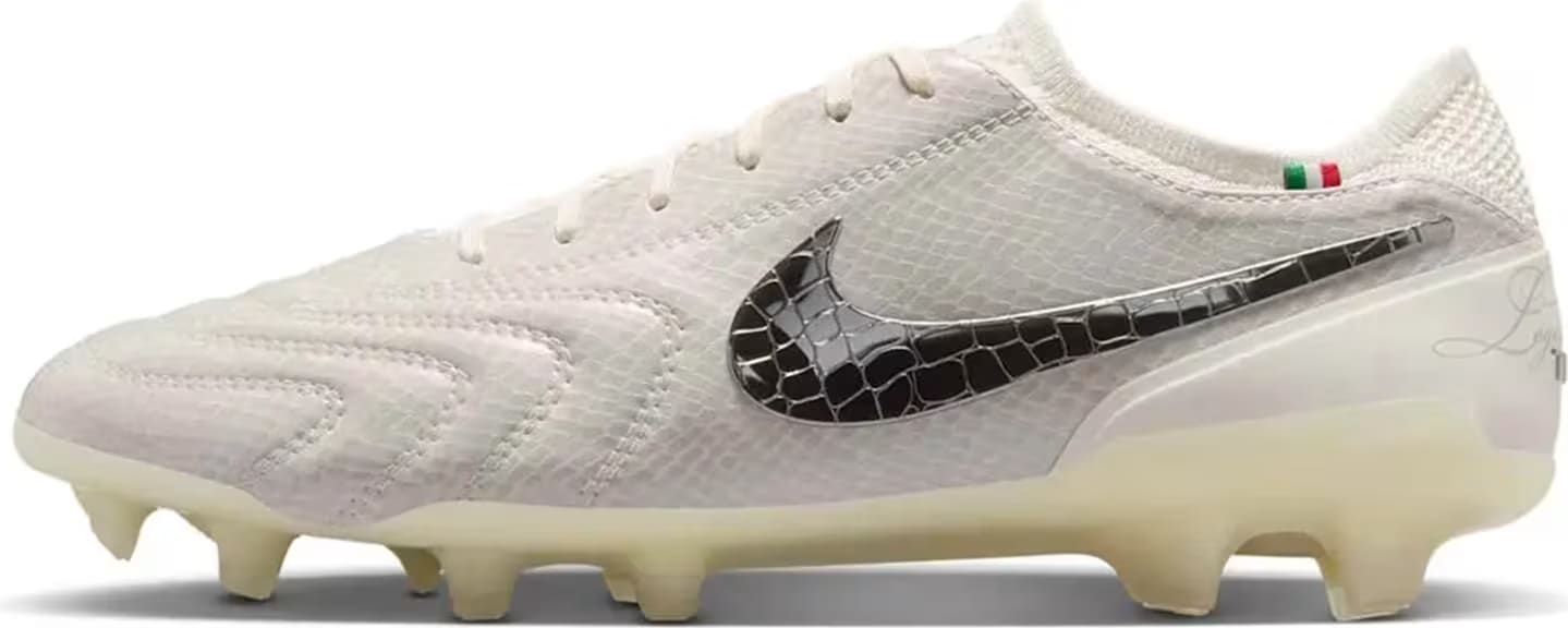 Nike Tiempo Legend 10 Elite Luxe FG Montebelluna Leather White Snakeskin
