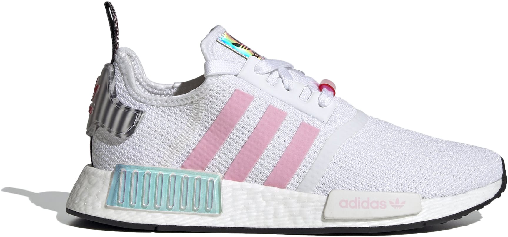 adidas NMD R1 White True Pink Hologram (Women's)