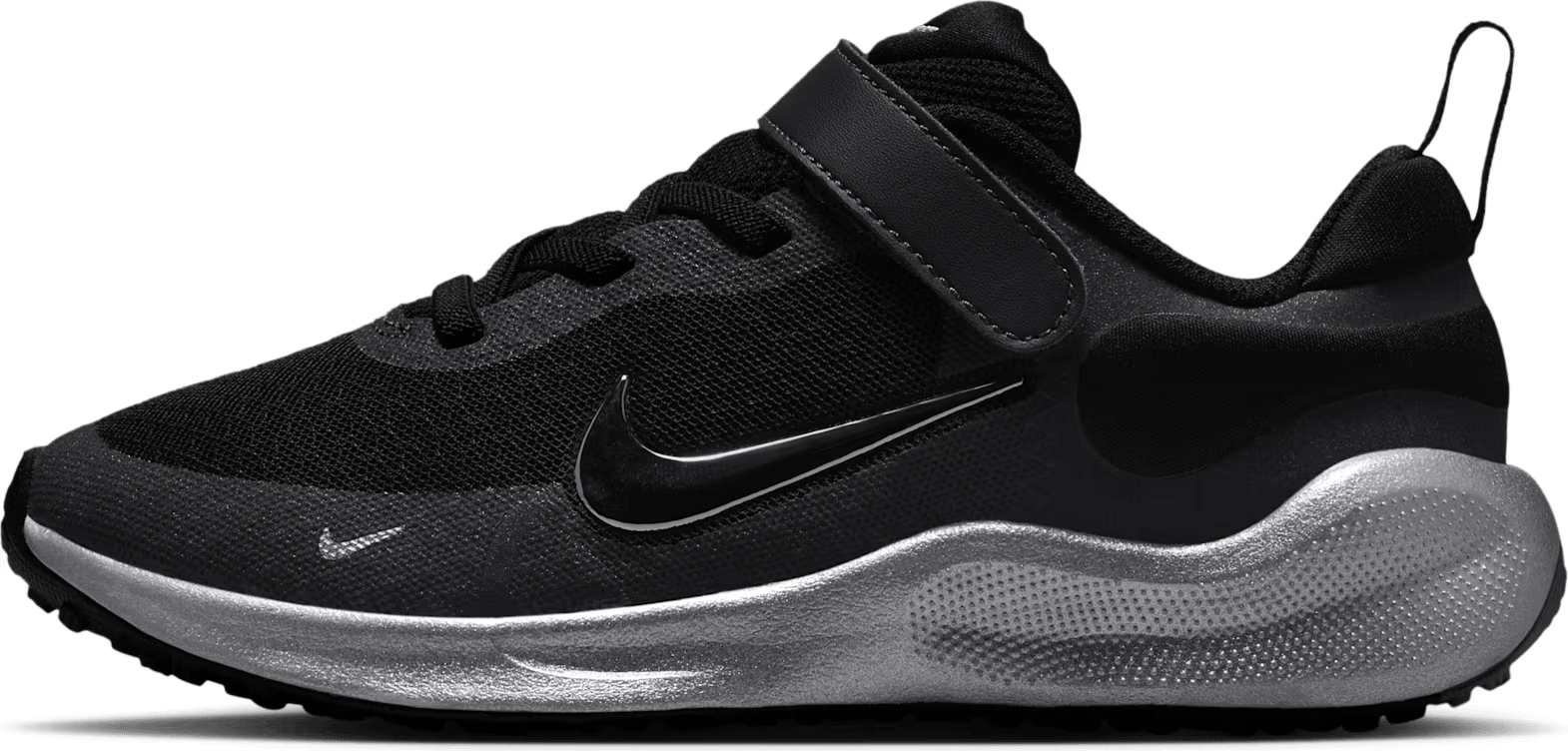 Nike Revolution 7 SE Black Anthracite Smoke Grey Metallic Silver (PS)