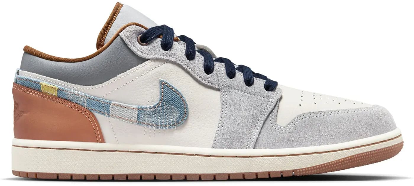 Jordan 1 Low SE Phantom Repaired Denim Swoosh
