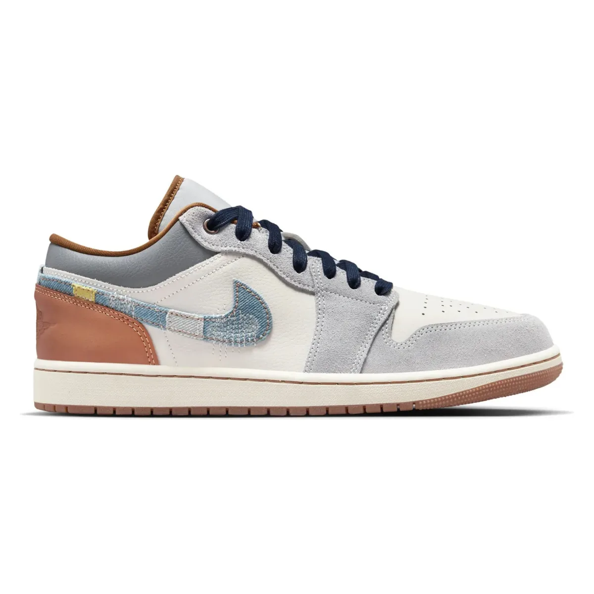 Jordan 1 Low SE Phantom Repaired Denim Swoosh