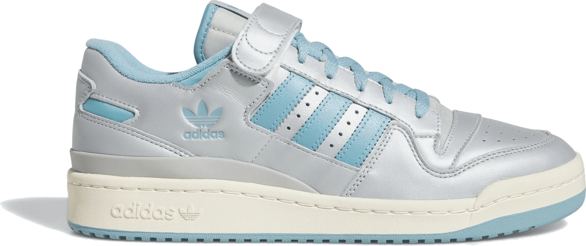 adidas Forum 84 Low Silver Metallic Preloved Blue Grey Two