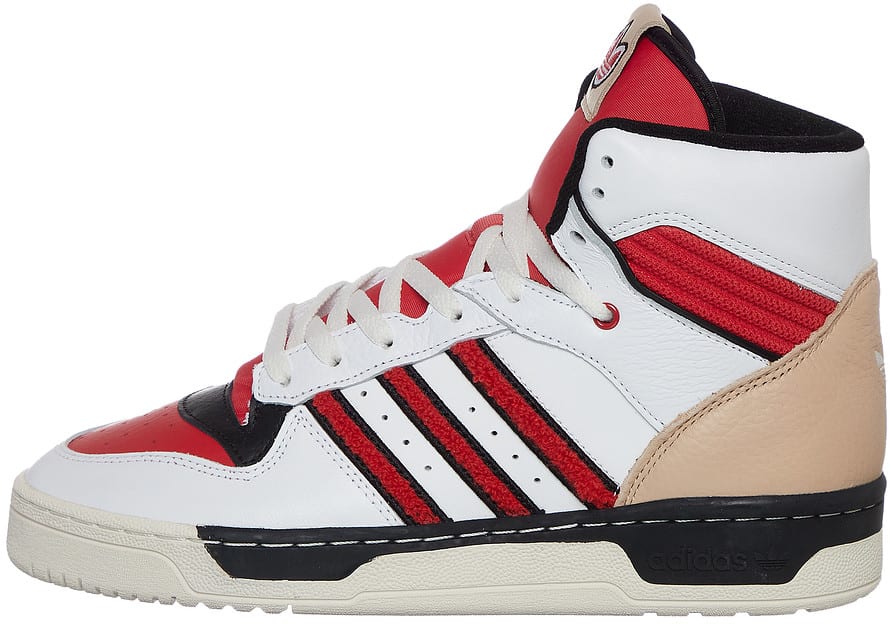 adidas Rivalry Hi Cloud White Glory Red