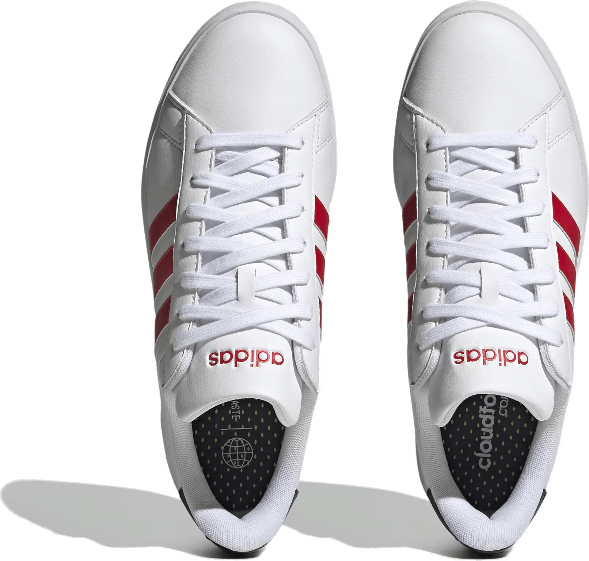 adidas Grand Court 2.0 Cloud White Better Scarlet Core Black