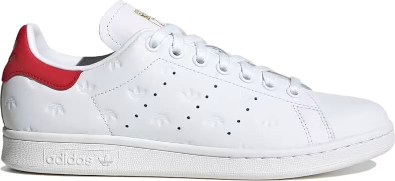 adidas Stan Smith All Over Trefoil White Better Scarlet (Women's)