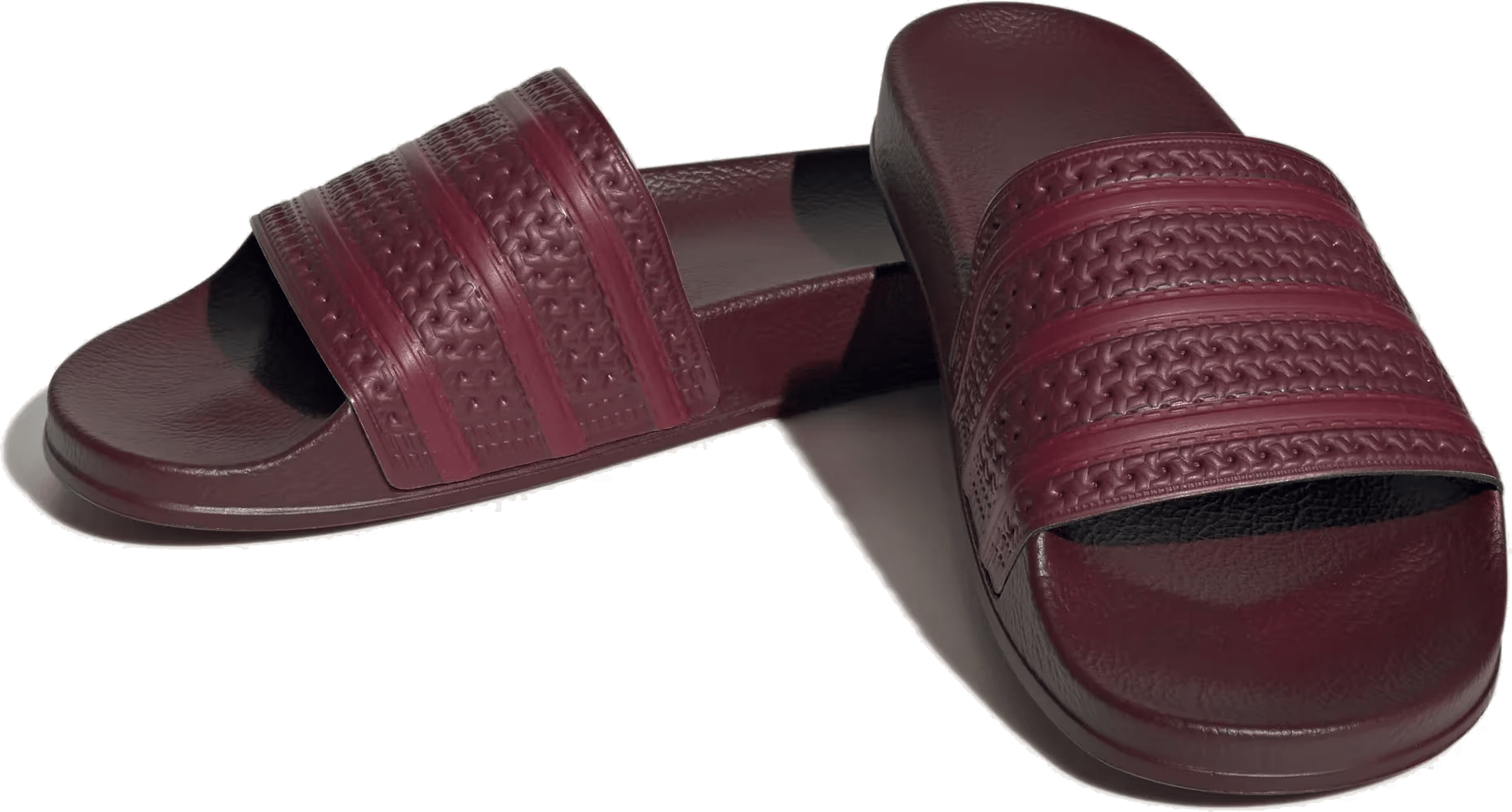 adidas Adilette Slides Shadow Red Collegiate Burgundy
