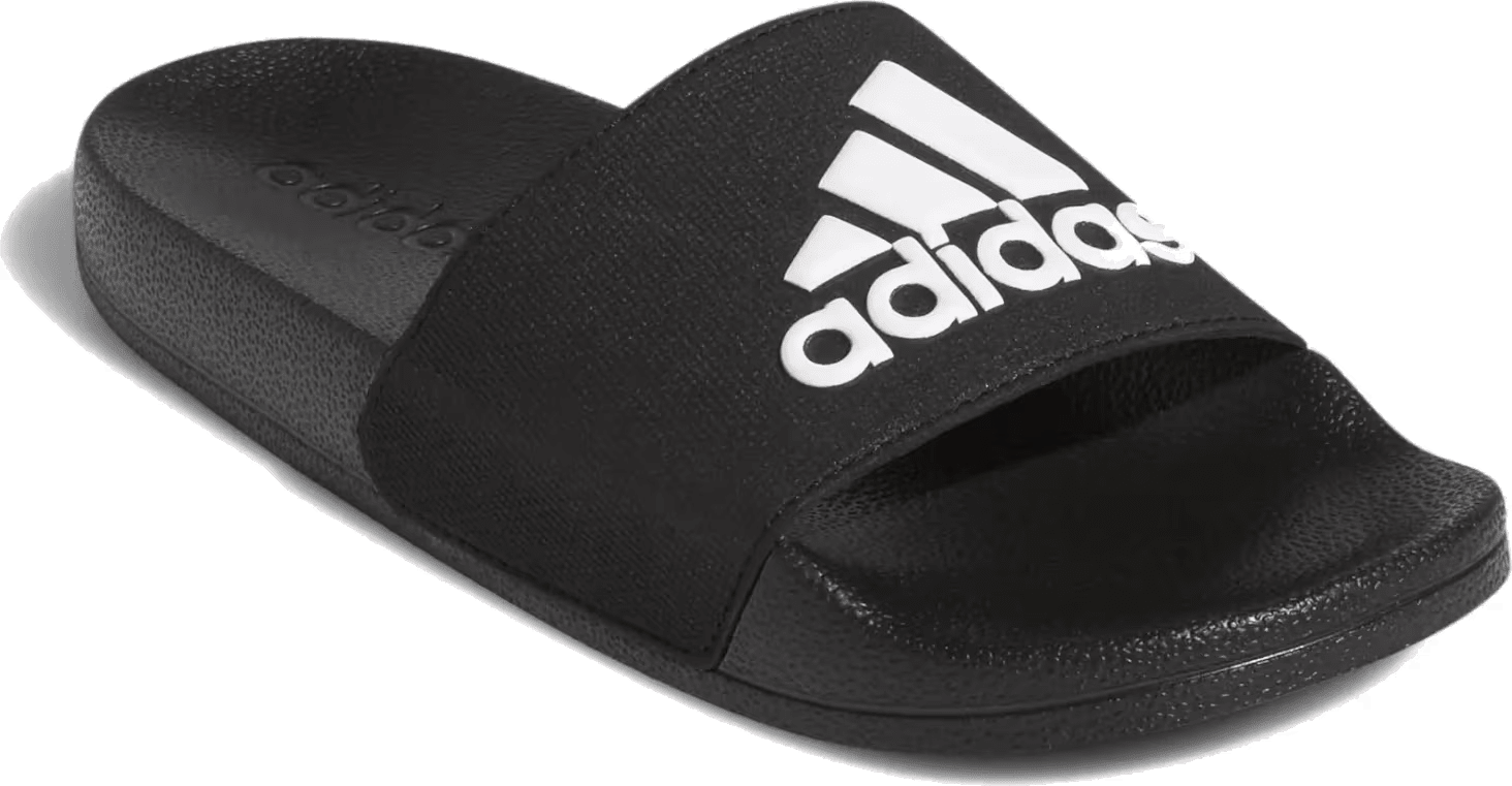adidas Adilette Shower Slides Core Black White (GS)