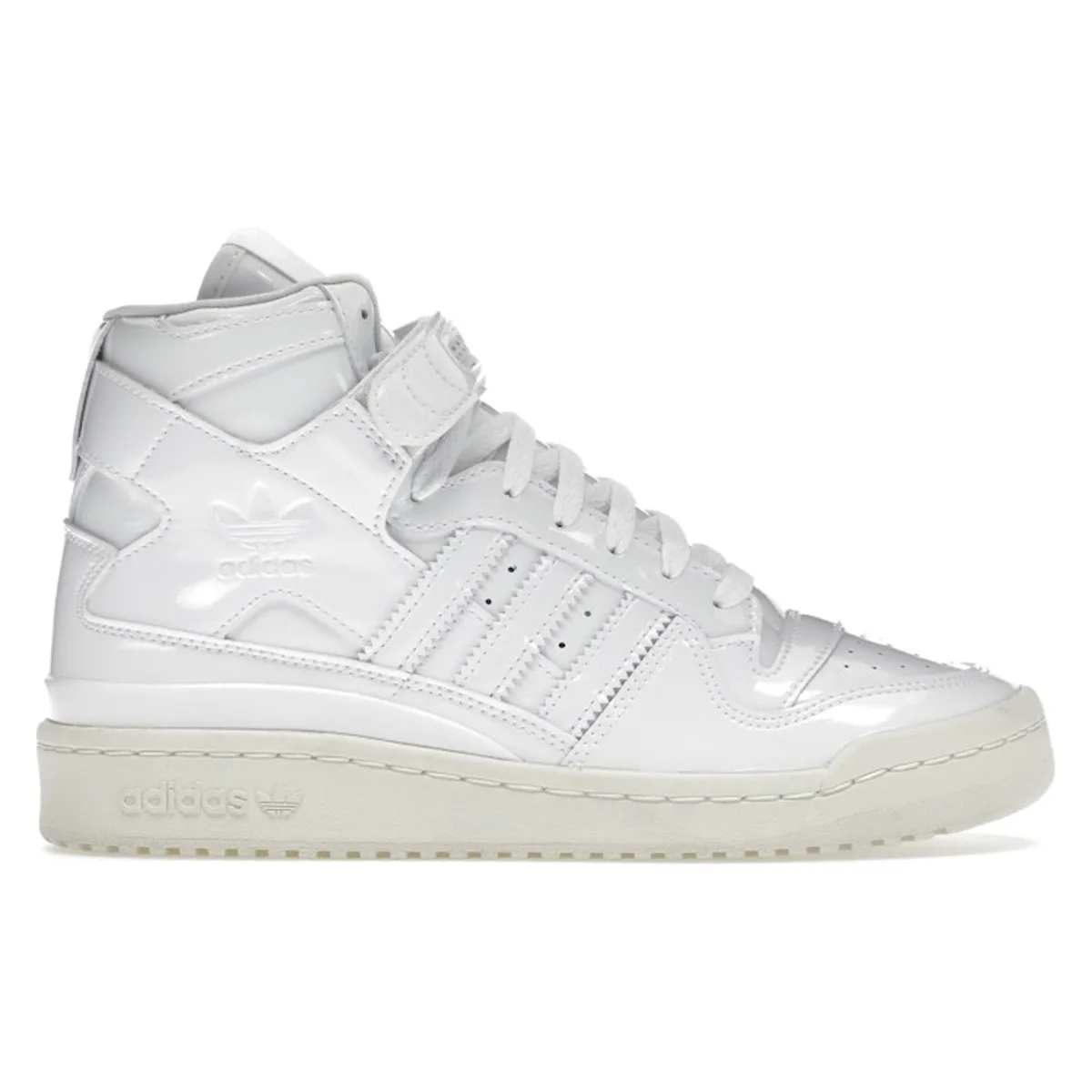 adidas Forum Mid Triple White Patent Leather (Women's)