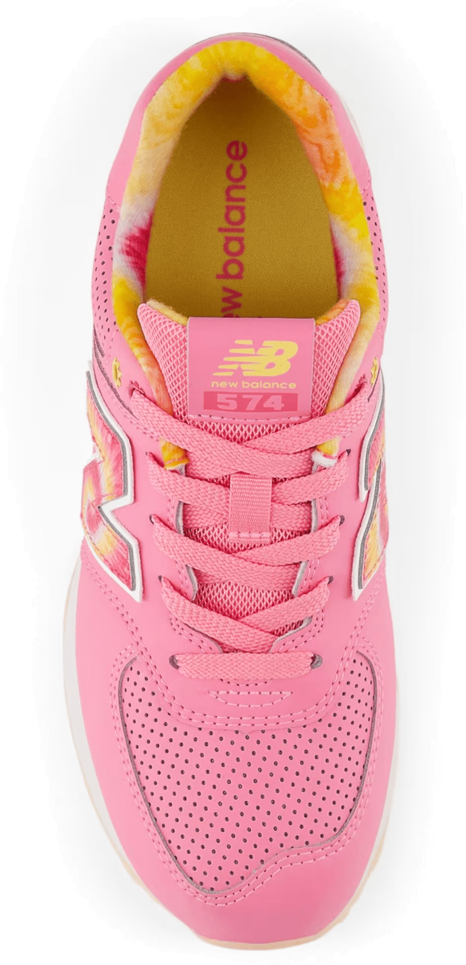 New Balance 574 Signal Pink Clementine Tie-Dye (GS)