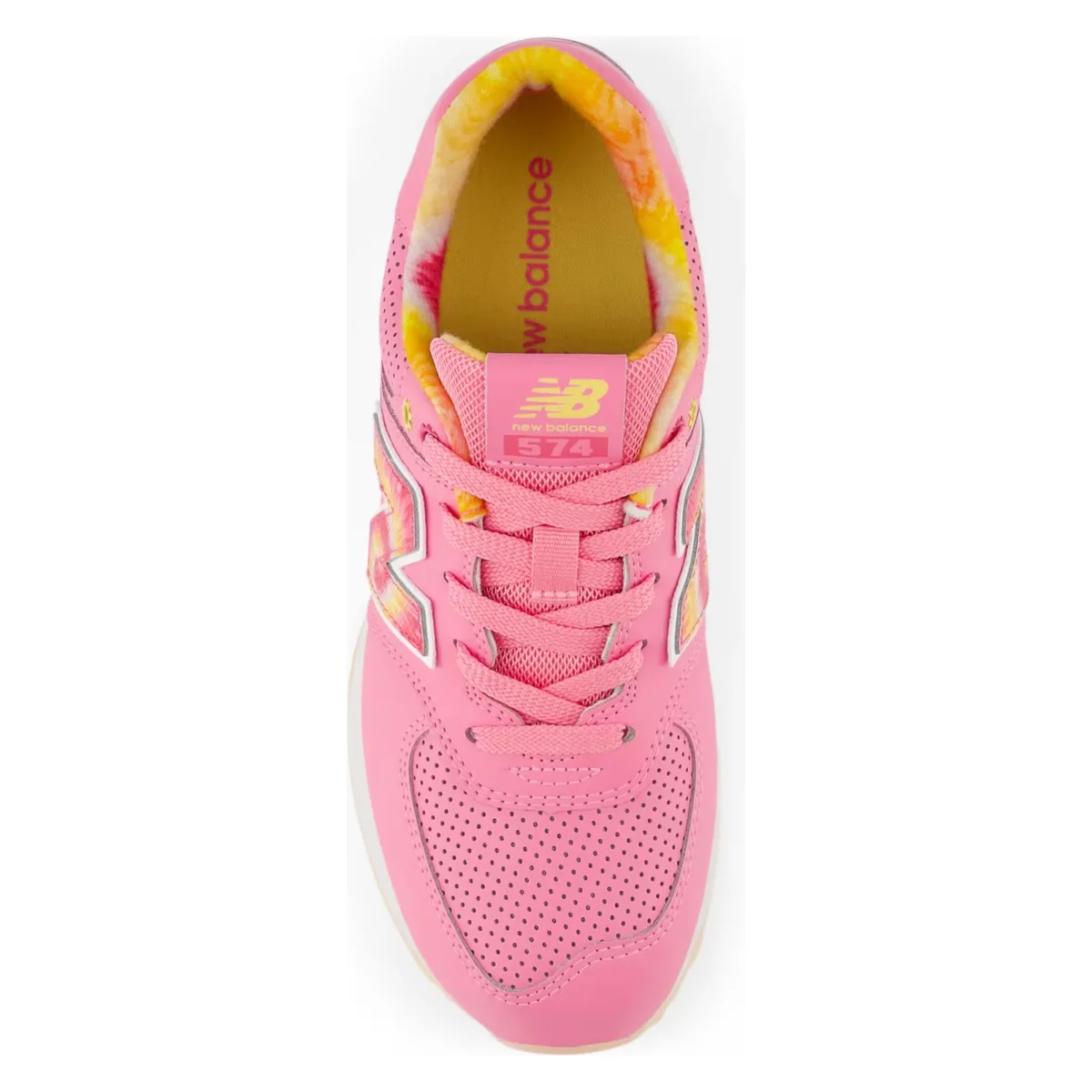 New Balance 574 Signal Pink Clementine Tie-Dye (GS)