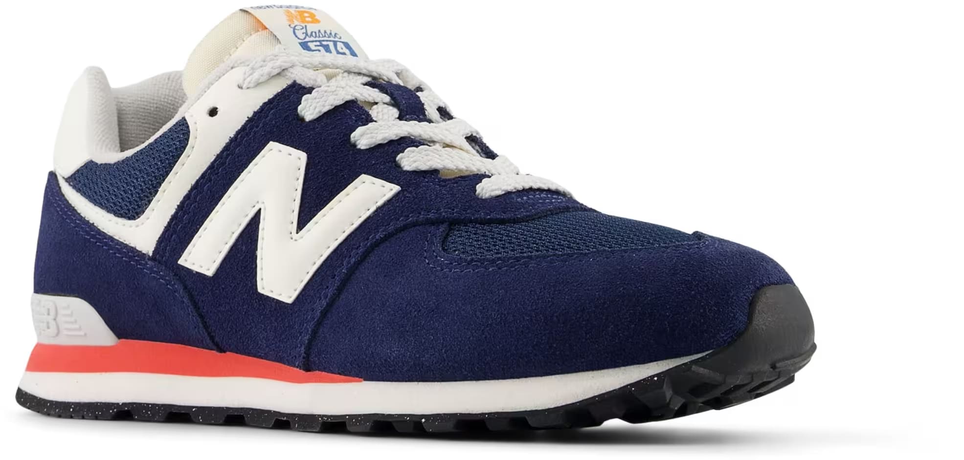 New Balance 574 NB Navy Blast Red (GS)