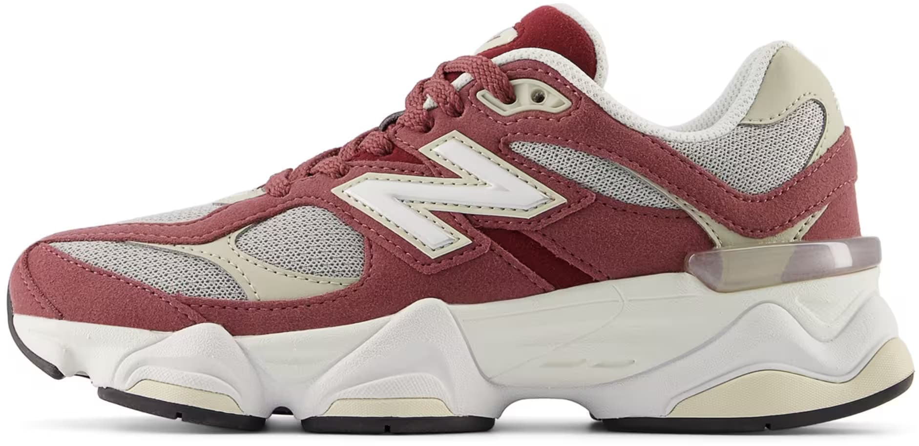 New Balance 9060 LACE GS "Washed Burgundy White"