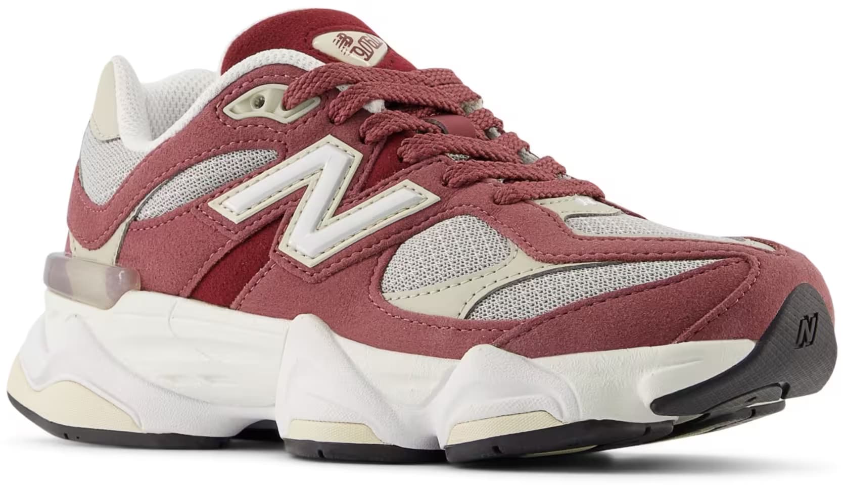 New Balance 9060 LACE GS "Washed Burgundy White"