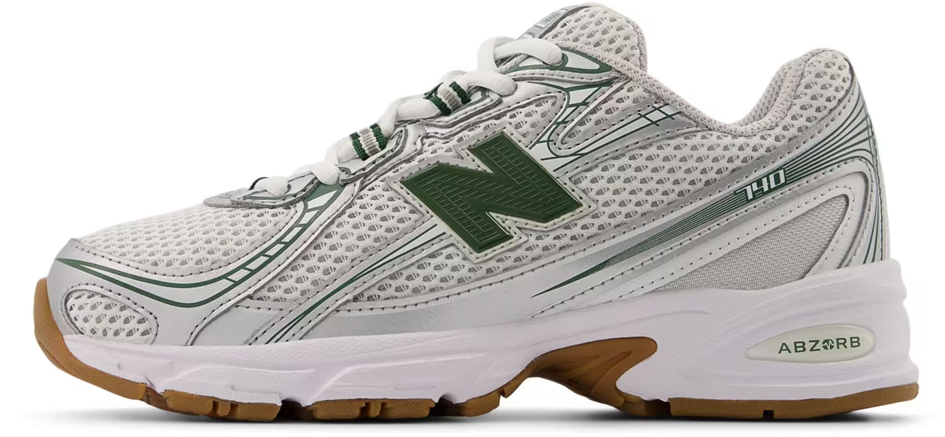 New Balance 740 BUNGEE GS "Silver Metalic Dark Alpine Green"