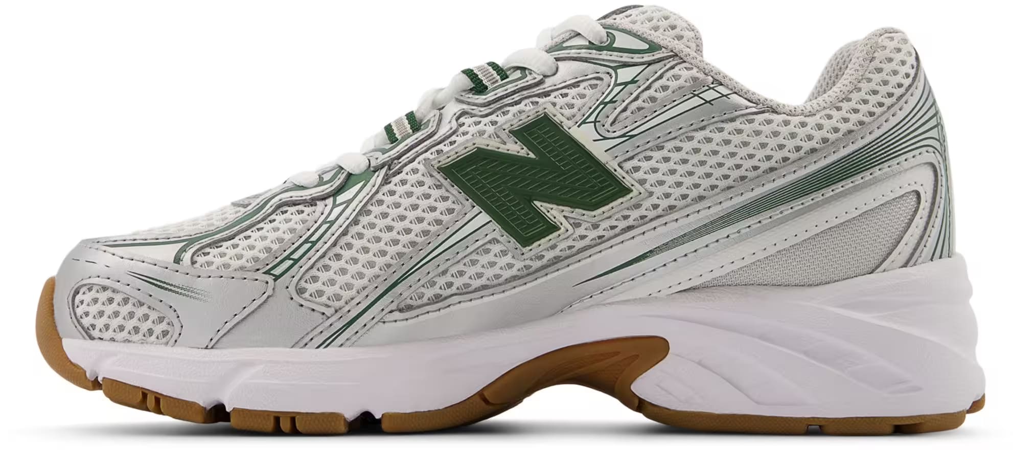 New Balance 740 BUNGEE GS "Silver Metalic Dark Alpine Green"