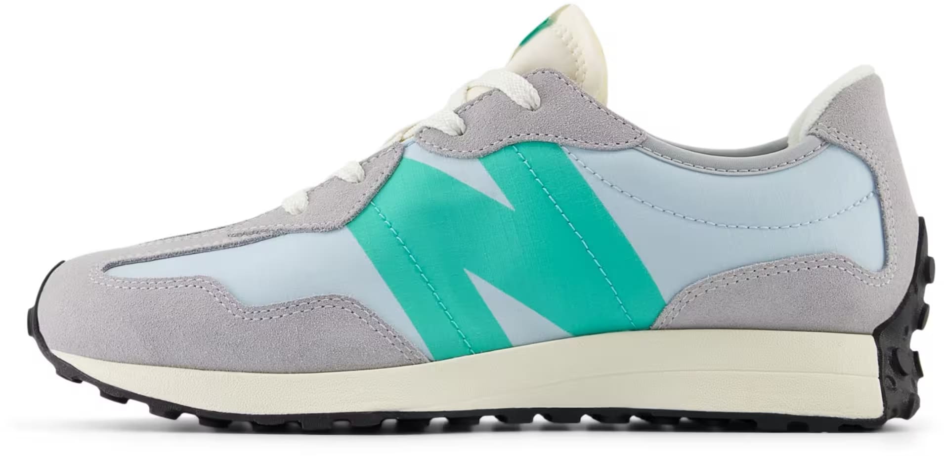 New Balance 327 Aluminum Grey Cyber Jade (GS)