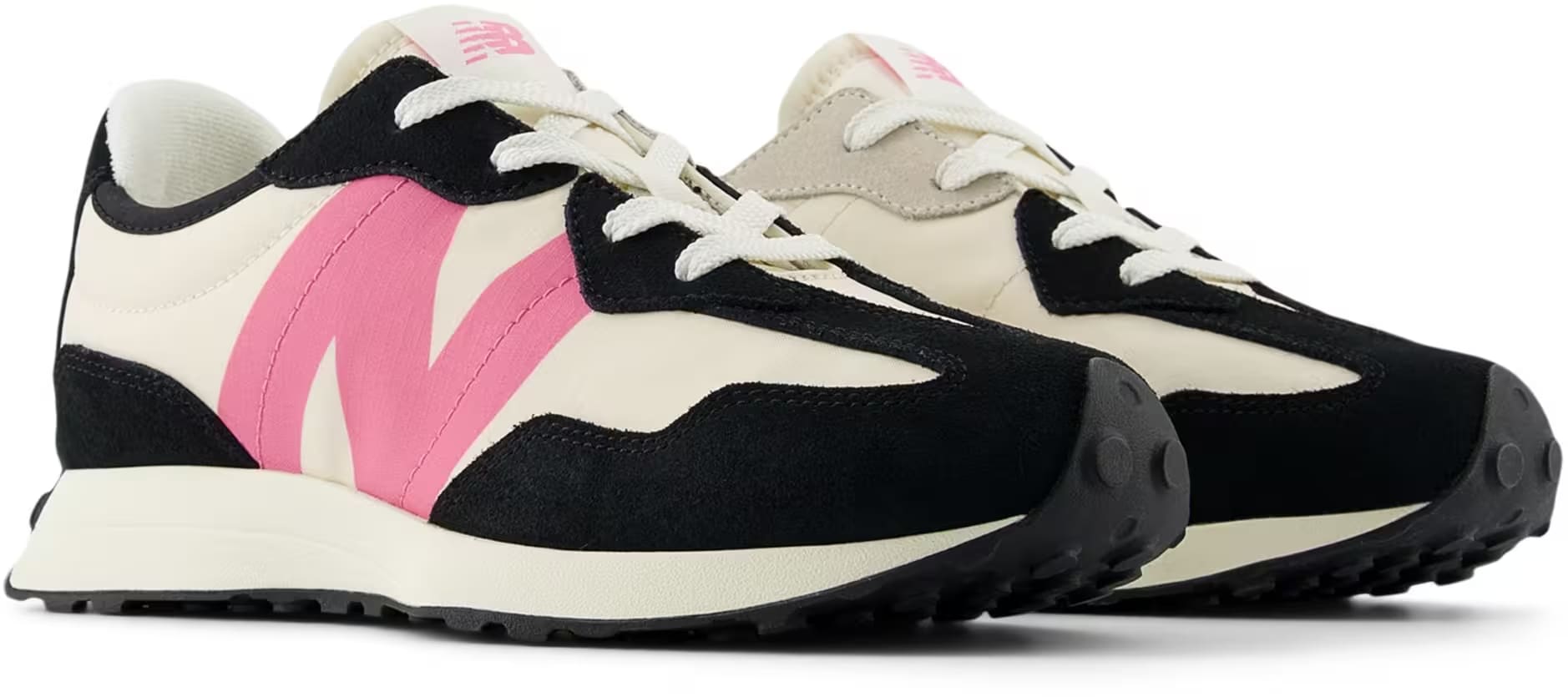 New Balance 327 Black Real Pink (GS)