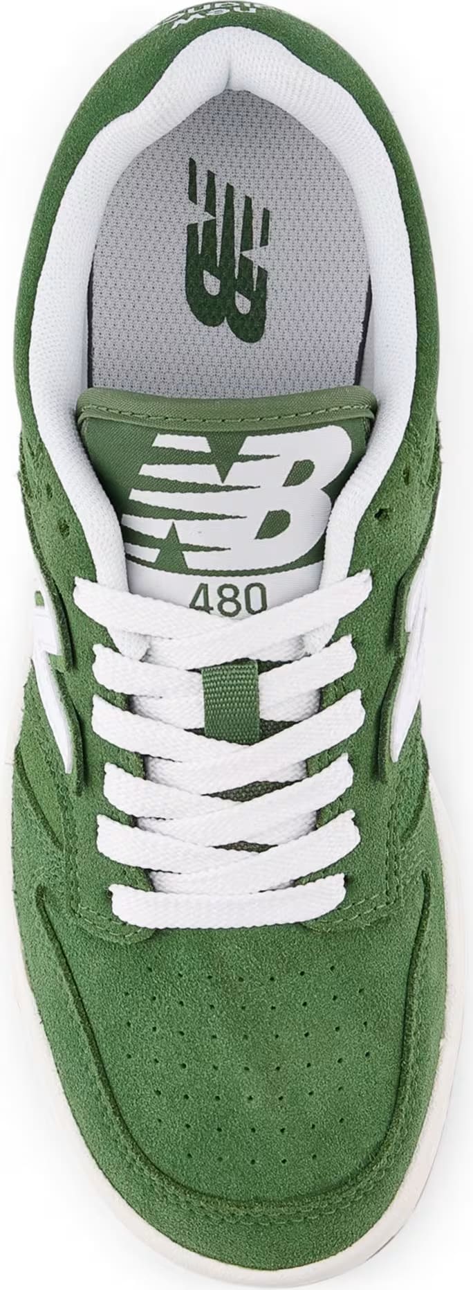 New Balance B480 Lace White Dark Alpine Green (GS)