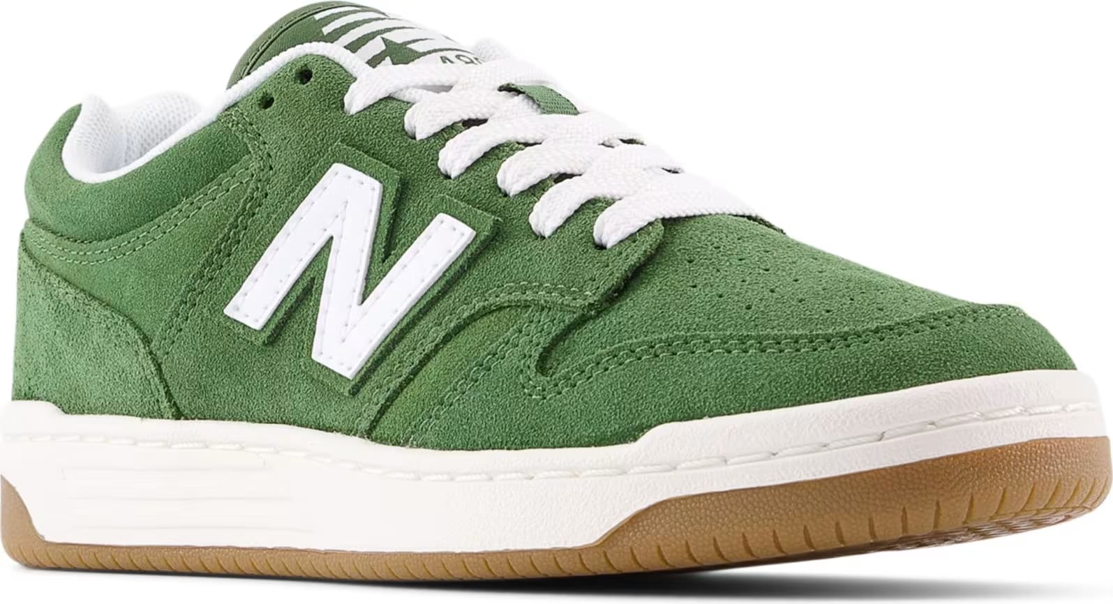 New Balance B480 Lace White Dark Alpine Green (GS)