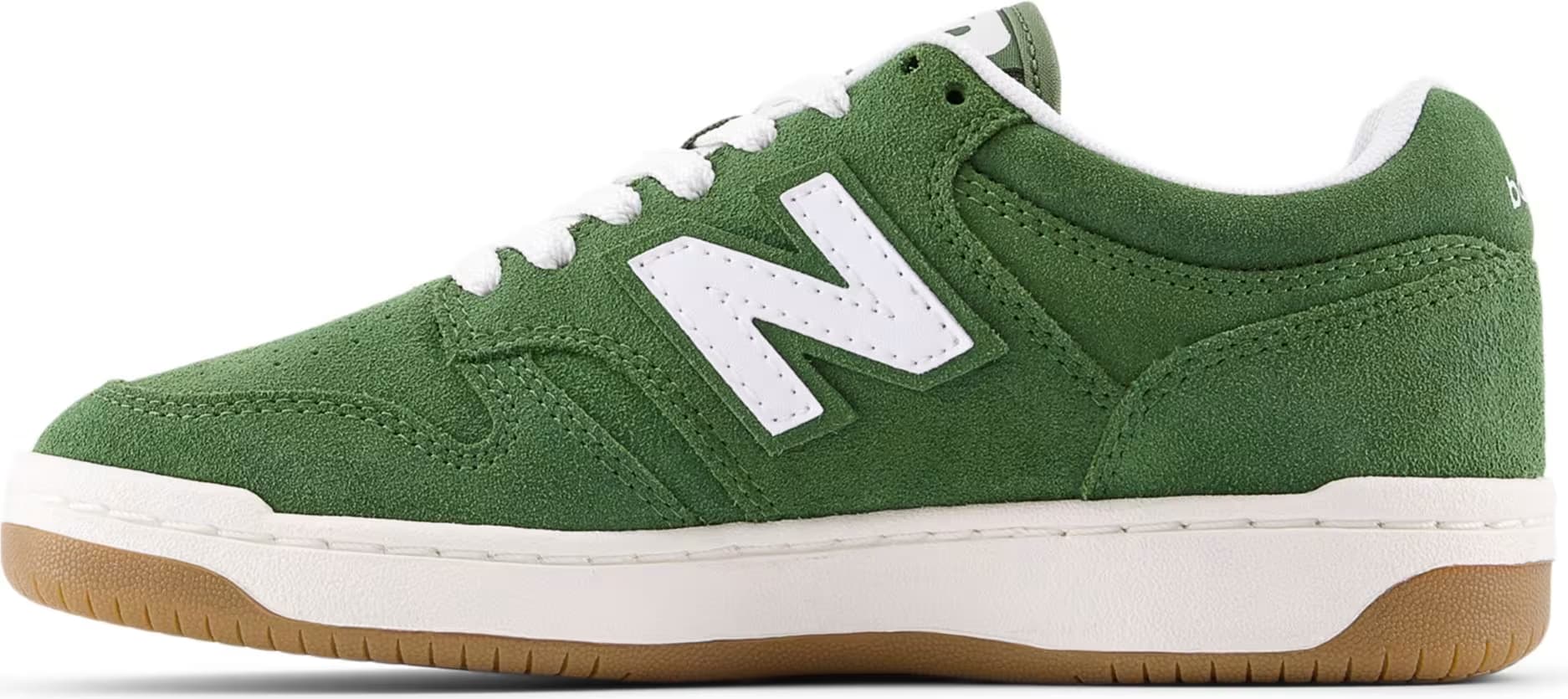 New Balance B480 Lace White Dark Alpine Green (GS)