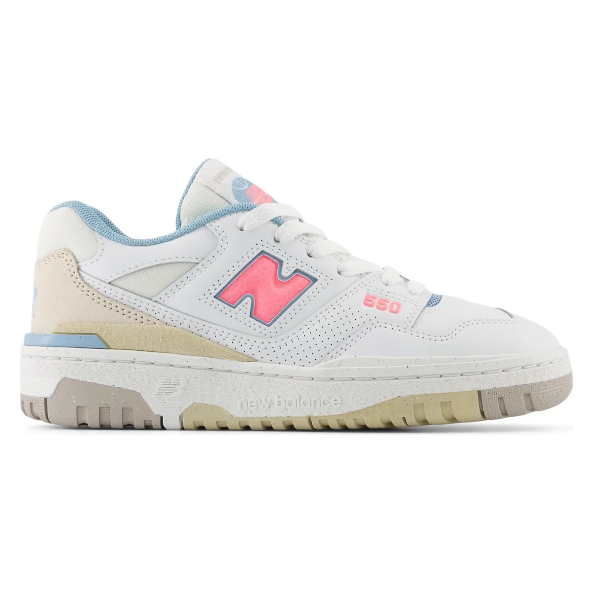 New Balance 550 White Ultra Pink (GS)